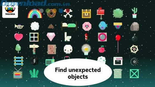 tìm kiếm các vật dụng độc đáo