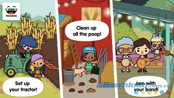 Game nông trại hấp dẫn Toca Life: Farm cho Android