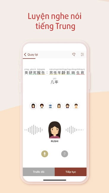 Luyện nghe nói tiếng Trung