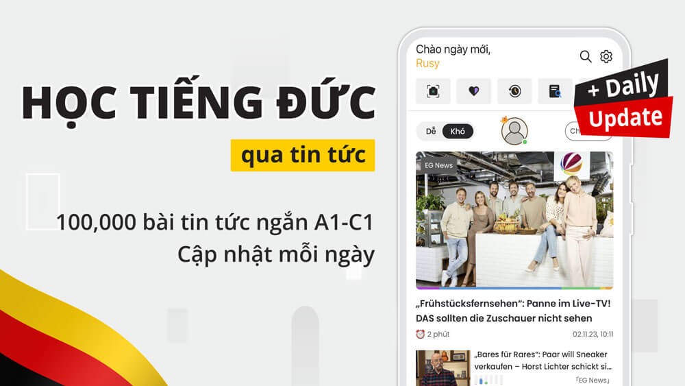 Học Tiếng Anh với hơn 100000 bài tin tức ngắn