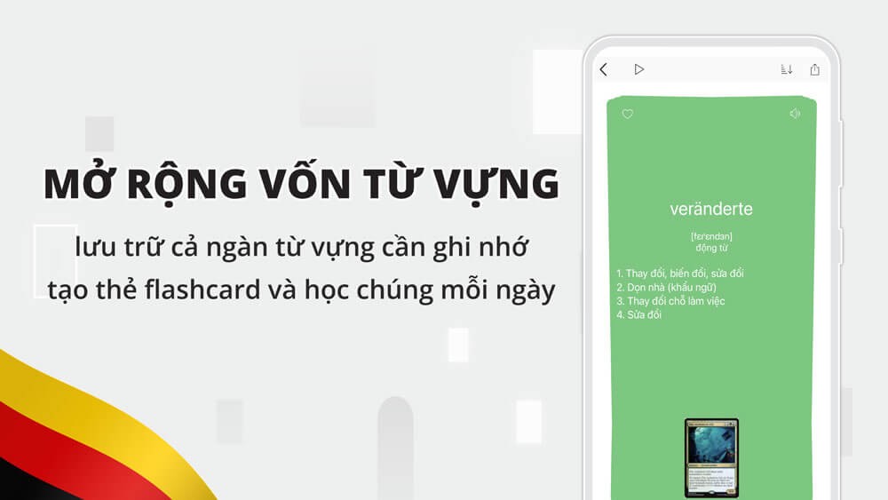 Lưu trữ cả ngày từ vựng cần ghi nhớ, tạo thẻ Flashcard