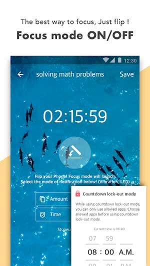 Chế độ Focus giúp người dùng tập trung hoàn thành nhiệm vụ