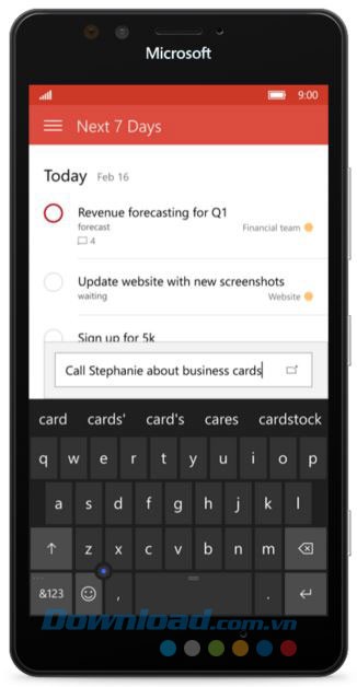 Hình ảnh ứng dụng trên điện thoại
