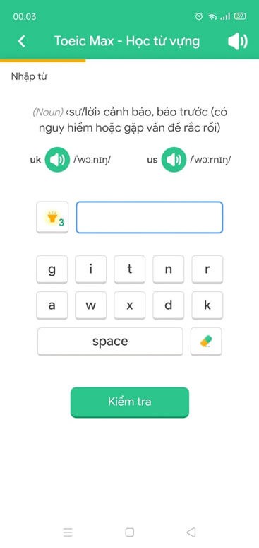 Học từ vựng Tiếng Anh