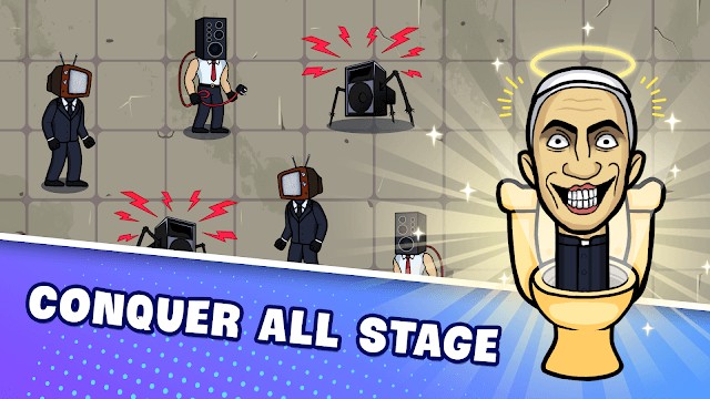 Chinh phục tất cả các giai đoạn chứa đầy các sinh vật bồn cầu