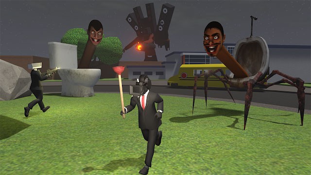 Chạy trốn khỏi quái vật bồn cầu