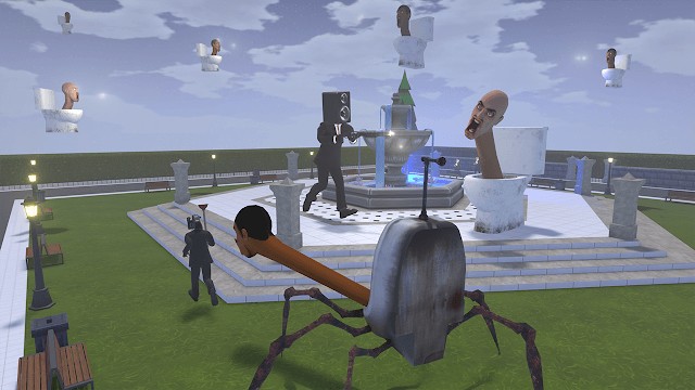 Hoặc trở thành quái vật nhà vệ sinh đi săn tìm, tiêu diệt cameraman