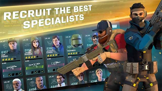 Chiêu mộ một đội gồm 5 chiến binh tinh nhuệ trong Tom Clancy's Elite Squad