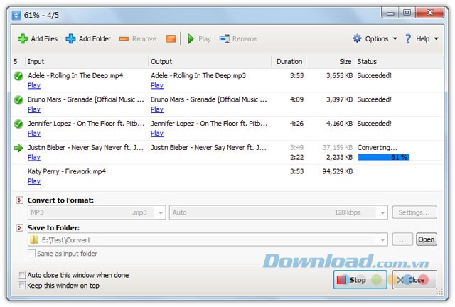 Giao diện phần mềm Tomabo MP4 Converter