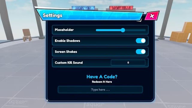 Nhà phát triển đã tích hợp tính năng nhập code ngay trong phần cài đặt