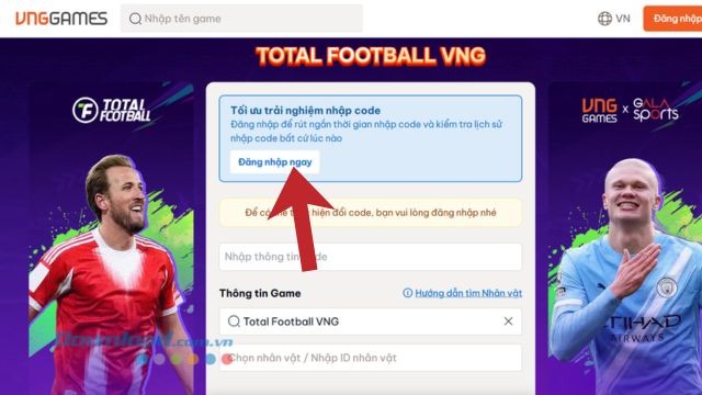 Tổng hợp Code Total Football VNG và Hướng Dẫn Nhập Code