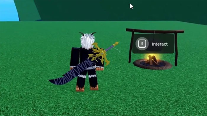 Lửa trại là một điểm để chế tạo thức ăn và bình thuốc trong Blox Fruits