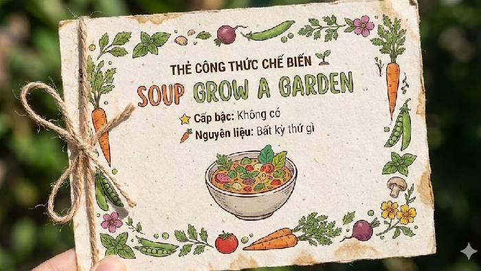 Soup là món ăn dễ làm nhất vì không có cấp bậc hay nguyên liệu gì cầu kỳ