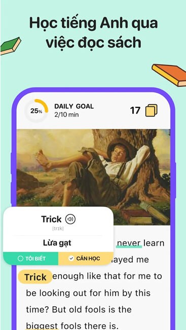 Học Tiếng Anh qua việc đọc sách