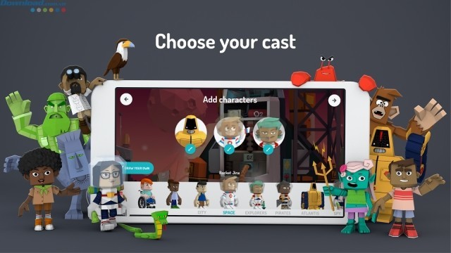 Chọn nhân vật của bạn, lên kịch bản và tự làm đạo diễn cho bộ phim của mình