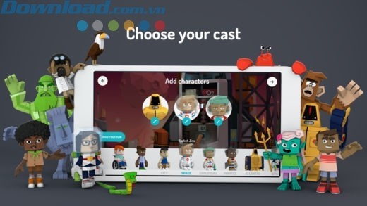 Chọn nhân vật yêu thích của bạn