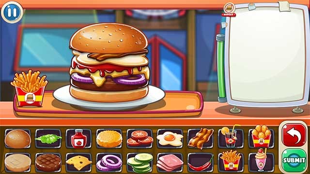 Top Burger Shop Simulator là game mô phỏng nấu ăn đầy màu sắc