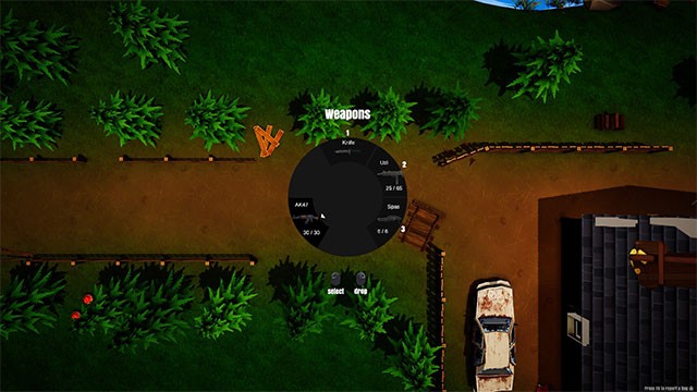 Game Top Down Survivor sở hữu hệ thống điều khiển trực quan