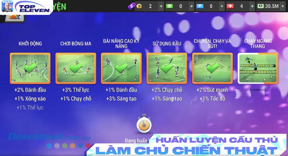 Huấn luyện cầu thủ làm chủ chiến thuật