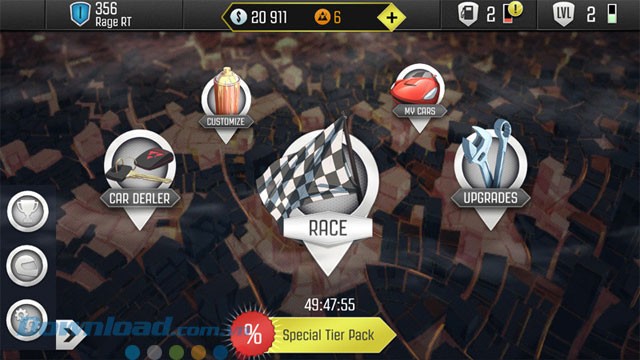 Menu chính trong game