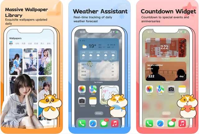 Đa dạng widget để lựa chọn