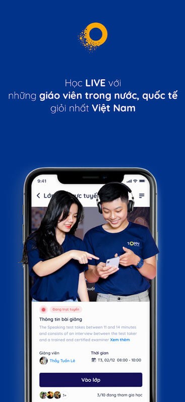 Học Live với những giáo viên trong nước, quốc tế