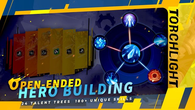 Có tổng cộng hàng trăm tài năng và hàng chục cây tài năng để xây dựng anh hùng của bạn trong game Torchlight Infinite