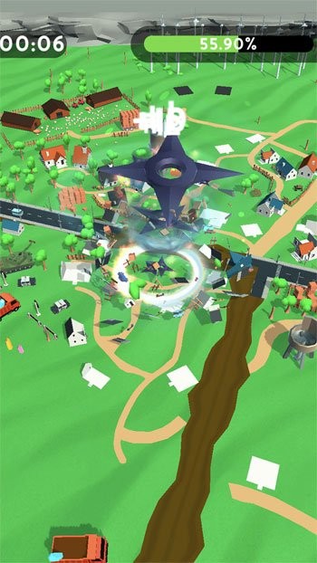 Cuốn sạch mọi thứ trên mặt đất