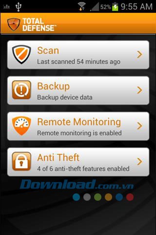 Total Defense Mobile Security for Android