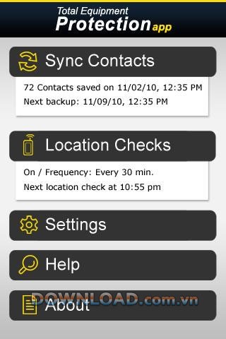 Total Equipment Protection App for Android
