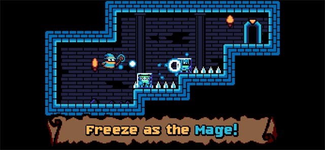 Đóng băng đồng đội để làm cầu vượt qua chướng ngại vật như pháp sư