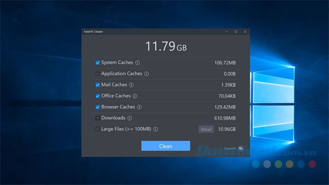 Dọn dẹp máy tính với Total PC Cleaner