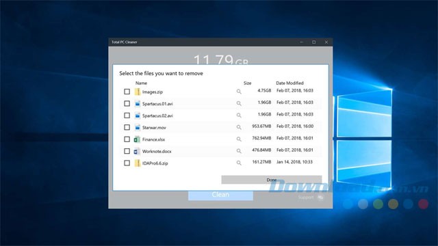 Dọn dẹp file rác, file dung lượng lớn