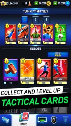 Thu thập và nâng cấp các thẻ bài chiến thuật