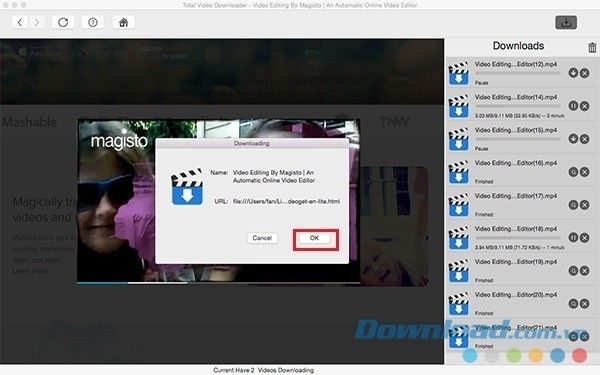 Total Video Downloader cho Mac hỗ trợ tải video tốc độ ultra