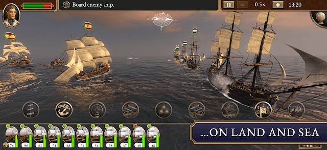 Total War: EMPIRE cho bạn tham gia vào cuộc chiến dữ dội trên bộ và trên biển