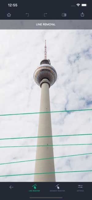 Xóa các đường thẳng trong ảnh bằng công cụ Line Removal