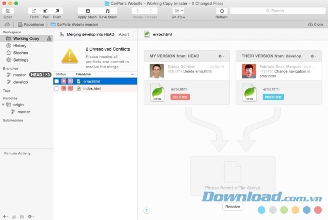 Giải quyết xung đột code nhanh chóng trong quá trình lập trình