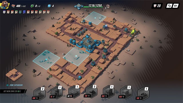 Game Tower Dominion cho phép người chơi định hình bản đồ bằng cách sắp xếp tháp canh, bẫy...