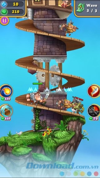 Chiến đấu trên tháp canh