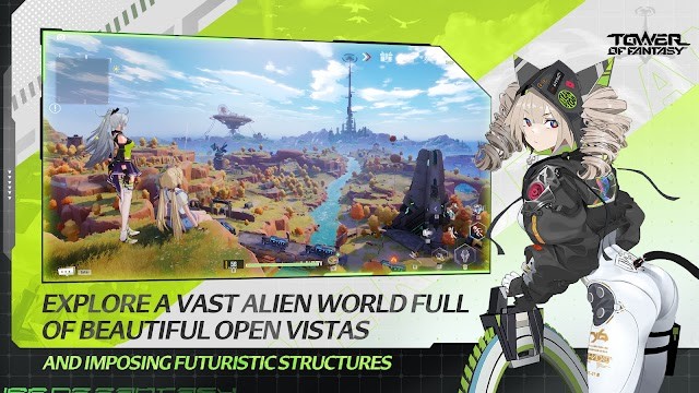Tower of Fantasy cho bạn khám phá một thế giới rộng lớn đầy những phong cảnh tuyệt đẹp