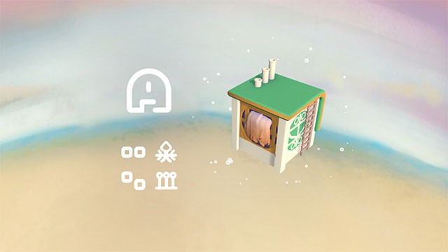 Thả các khối công trình theo bố cục có sẵn và tạo ra thị trấn hạnh phúc