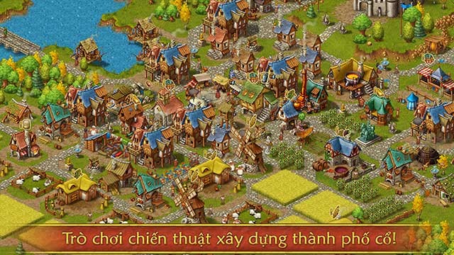 Game xây dựng thành phố cổ Townsmen for iOS