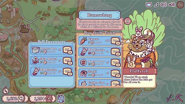 Trao đổi hàng hóa với các nhân vật độc đáo