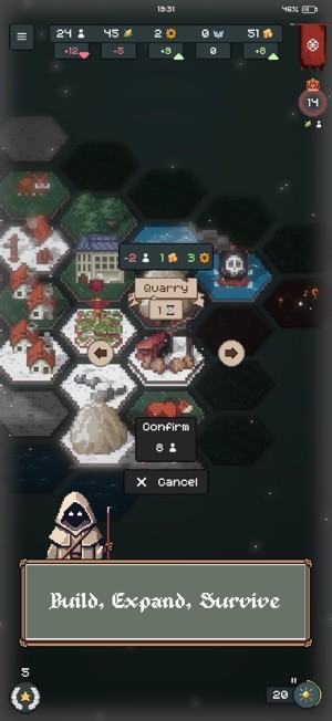 Xây dựng, mở rộng và sống sót trong TownsFolk