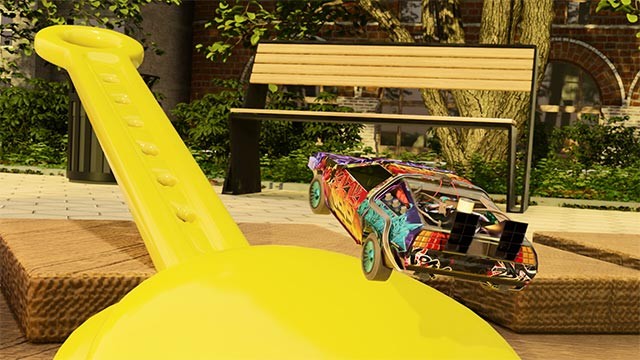 Thực hiện những cú bẻ cua và nhảy để vượt chướng ngại vật và cán đích đầu tiên