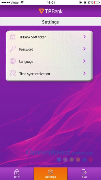 Thiết lập trong TPBank eToken