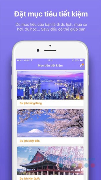 Đặt mục tiêu tiết kiệm