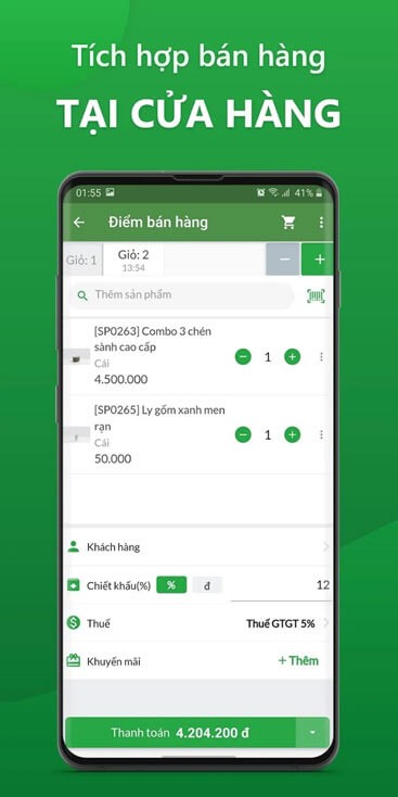 Tích hợp bán hàng tại cửa hàng
