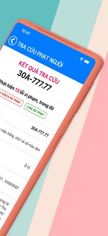 Tra cứu bằng cách nhập biển số xe